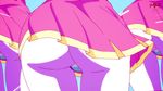 animated animated_gif ass ass_shake bikini bikini_under_clothes clone dress hypnotic lowres me!me!me! meme_(me!me!me!) multiple_girls pink_dress screencap short_dress striped striped_bikini striped_swimsuit swimsuit 