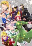  caesar_anthonio_zeppeli dio_brando dual_persona jojo_no_kimyou_na_bouken jonathan_joestar joseph_joestar_(young) kakyouin_noriaki kuujou_joutarou md5_mismatch multiple_boys robert_eo_speedwagon sparkle t7senzo 