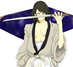  black_hair ishikawa_goemon_xiii japanese_clothes lupin_iii male male_focus solo sword weapon 