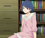  1girl blue_eyes blue_hair domestic_na_kanojo red_eyes screencap stitched tachibana_rui third-party_edit 