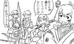  :d :o ;d blood blood_on_face blush bodysuit bow_(weapon) closed_eyes comic dougi greyscale gun hakama high_ponytail houshou_(kantai_collection) injury ise_(kantai_collection) japanese_clothes kaga_(kantai_collection) kantai_collection karate_gi kimono light_machine_gun long_hair machine_gun maya_(kantai_collection) monochrome multiple_girls muneate muscle one_eye_closed open_mouth over_shoulder ponytail rifle school_uniform scratches serafuku short_hair side_ponytail sigh simple_background sleeveless smile tasuki tonda torn_clothes translated type_99_light_machine_gun weapon weapon_over_shoulder 