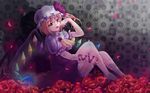  bad_id bad_pixiv_id flandre_scarlet flower ribbon rose solo touhou wings yuuyuu_(yuko) 