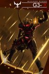  belt gatling_gun glowing gun highres kamen_rider kamen_rider_agito_(series) kamen_rider_g3 lamchunhin male_focus solo weapon 