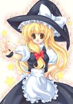  bad_id bad_pixiv_id bangs blonde_hair fukase_ayaka kirisame_marisa solo touhou yellow_eyes 