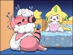  anthro bed blush diaper flaaffy jirachi key legendary_pok&eacute;mon nintendo pok&eacute;mon pok&eacute;mon_(species) rao_donut star sweat video_games 