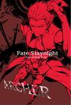 archer character_name copyright_name fate/stay_night fate_(series) field_of_blades gears hare_(yamihuji) male_focus monochrome perspective planted_sword planted_weapon solo sword unlimited_blade_works weapon 