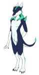  anthro dragon eastern_dragon featureless_crotch fur girly hi_res hybrid kai looking_at_viewer male model_sheet momentai nude pose simple_background solo standing white_background yellow_eyes 