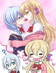  2girls breast_press cyberagent girlfriend_(kari) mochizuki_erena multiple_girls murakami_fumio yuri 