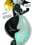  1girl artist_request ass blonde_hair breasts english fangs gray_impact huge_ass imp midna pointy_ears side_boob sideboob the_legend_of_zelda the_legend_of_zelda:_twilight_princess twilight_princess 