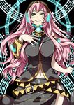  bad_id bad_pixiv_id blue_eyes headphones long_hair megurine_luka monoheiya pink_hair solo very_long_hair vocaloid 