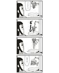  4koma :3 bad_id bkub bow bungee_jumping comic greyscale hair_bow highres long_hair monochrome multiple_girls pipimi poptepipic popuko psycho_crusher school_uniform serafuku sidelocks simple_background street_fighter translated two_side_up 