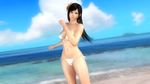  1girl 3d beach bikini black_hair breasts dead_or_alive dead_or_alive_5 kokoro_(doa) large_breasts long_hair ocean solo swimsuit tecmo 