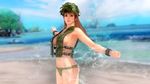  1girl 3d beach breasts dead_or_alive dead_or_alive_5 helmet large_breasts long_hair ocean official_art phase-4 solo tecmo 