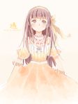  :o alternate_costume bad_id bad_pixiv_id brown_eyes brown_hair captain_yue dress fruits_basket hairband honda_tooru jewelry long_hair necklace pearl_necklace ribbon short_sleeves simple_background solo yellow_dress yellow_ribbon 