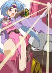  blue_hair circlet haou_taikei_ryuu_knight magic magidora mecha paffy_pafuricia purple_eyes segawa_haruna 