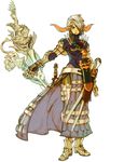  archaic_sealed_heat armor ash_(game) colorful hideo_minaba horns jeekawen knight sword weapon 