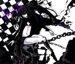 bad_id bad_pixiv_id black_rock_shooter black_rock_shooter_(character) blue_eyes boots chain long_hair pale_skin rokuto solo twintails 
