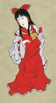  fine_art_parody hakurei_reimu nihonga norio_minami parody solo touhou ukiyo-e 