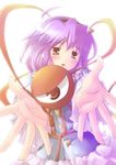  aral eyes hairband heart komeiji_satori purple_hair red_eyes short_hair solo touhou 