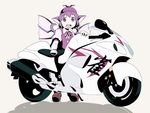  ground_vehicle hat kusaba_(kusabashiki) motor_vehicle motorcycle mystia_lorelei solo touhou wings 