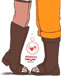  1girl boots couple head_out_of_frame heart hetero hyuuga_hinata kiss naruto:_the_last naruto_(series) over-kneehighs spoken_heart taikyokuturugi thighhighs tiptoe_kiss tiptoes toeless_boots uzumaki_naruto 