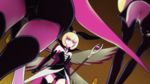  bare_shoulders black_gloves black_legwear blonde_hair clone elbow_gloves gloves happinesscharge_precure! haruyama_kazunori multiple_girls precure queen_mirage red_eyes short_hair staff thighhighs 