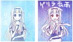  blue_eyes commentary fang hair_flaps hair_ornament hair_ribbon hairclip kantai_collection long_hair neckerchief open_mouth rain red_eyes remodel_(kantai_collection) ribbon scarf school_uniform serafuku sketch smile translated yuudachi_(kantai_collection) zashiki_usagi 