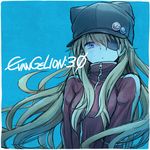  bad_id bad_pixiv_id blue_eyes brown_hair evangelion:_3.0_you_can_(not)_redo eyepatch hat jacket kuinji_51go long_hair looking_at_viewer neon_genesis_evangelion plugsuit rebuild_of_evangelion shikinami_asuka_langley solo souryuu_asuka_langley track_jacket 