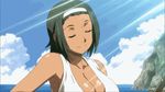  1girl animated animated_gif bouncing_breasts breasts dark_skin huge_breasts manyuu_hikenchou oiso short_hair 