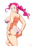  ass_grab bikini blue_eyes breasts huge_ass large_breasts lvl_(sentrythe2310) my_little_pony my_little_pony_friendship_is_magic personification pink_hair pinkie_pie plump sideboob smile swimsuit thick thick_thighs thighs 