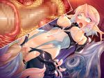  1girl areolae breasts censored jelly_(taimanin_asagi) sasayuki screaming sex taimanin_asagi taimanin_asagi_battle_arena x-ray 
