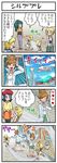  4koma 5girls araragi_(pokemon) citron_(pokemon) comic eureka_(pokemon) jessica_(pokemon) multiple_girls pantyhose pokemoa pokemon pokemon_(anime) pokemon_bw_(anime) pokemon_xy_(anime) translated viola_(pokemon) 
