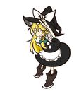  bad_id bad_pixiv_id blonde_hair bow braid hair_bow hat kirisame_marisa long_hair open_mouth parody ribbon shinmon_akika simple_background smile solo style_parody takenami_hideyuki_(style) touhou white_background witch_hat yellow_eyes 