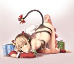  animal_ears christmas girls_frontline headphones sobmarine tail tmp_(girls_frontline) 