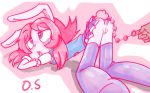  &lt;3 &lt;3_eyes 2019 ahegao all_fours ambiguous_gender anal anal_beads anal_penetration anthro anus ass_up bedroom_eyes blue_eyes bottomless breasts buckteeth butt clothed clothing digital_media_(artwork) disembodied_hand duo exposed_butt female female/ambiguous fur half-closed_eyes hi_res jessie-katcat_(artist) lagomorph legwear looking_pleasured mammal open_mouth penetration pussy pussy_juice rabbit seductive sex_toy skirt tears teeth thigh_highs toying_partner white_fur 