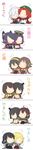  absurdres antenna_hair bangs bare_shoulders black_hair blush chibi comic detached_sleeves fusou_(kantai_collection) grin hairband haruna_(kantai_collection) headgear hiei_(kantai_collection) highres hong_meiling hyuuga_(kantai_collection) izayoi_sakuya japanese_clothes kantai_collection karanomori_shion kunizuka_yayoi long_hair long_image maid maid_headdress mechanical_halo multiple_girls neko_majin nontraditional_miko pants parted_bangs psycho-pass purple_hair scarf shared_scarf shigure_(kantai_collection) short_hair side_slit silver_hair sitting smile tall_image tatsuta_(kantai_collection) tenryuu_(kantai_collection) touhou translated yamashiro_(kantai_collection) yuri 