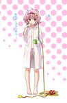  absurdres bad_id bad_pixiv_id barefoot blush bow bow_panties brushing_teeth cup dress_shirt excel_(shena) eyeball flat_chest hairband heart highres komeiji_satori looking_at_viewer messy_hair mug navel no_bra open_clothes open_shirt panties pink_eyes print_panties shirt short_hair solo third_eye toothbrush touhou translated underwear 