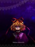  blonde_hair blue_eyes character_name hair_ribbon highres medicine_melancholy ribbon short_hair solo touhou tu2ki 