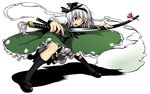  black_hairband ghost hairband hitodama katana konpaku_youmu konpaku_youmu_(ghost) mary_janes nakatani_nio red_eyes sheath shoes short_hair silver_hair solo sword touhou unsheathing weapon 