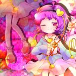  black_hairband eyes hairband heart komeiji_satori lowres purple_eyes purple_hair sakurano short_hair solo touhou 