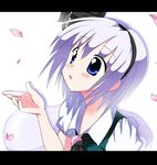  black_hairband haiiro_(immature) hairband hitodama konpaku_youmu konpaku_youmu_(ghost) short_hair solo touhou 