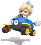  1girl baby blonde_hair blue_eyes blush crown highres kart looking_at_viewer mario_(series) mario_kart official_art pacifier rosalina_(mario) rosetta_(mario) super_mario_bros. super_mario_galaxy 