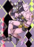  animal_ears cat_ears jojo_no_kimyou_na_bouken killer_queen male_focus maosanmu no_humans slit_pupils solo stand_(jojo) 