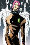  bad_id bad_pixiv_id emerald gabriel_(dadaist) gakuran hierophant_green jojo_no_kimyou_na_bouken kakyouin_noriaki long_neck pink_hair school_uniform stand_(jojo) 