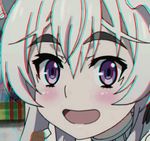  3d anaglyph chaika_trabant eyebrows hair_ornament hitsugi_no_chaika kadokura_sion lowres purple_eyes smile white_hair 