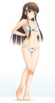  :o amagi_brilliant_park bow bow_panties bra brown_eyes brown_hair full_body koborii_(amaburi) long_hair looking_at_viewer ogata panties standing thigh_gap underwear underwear_only 