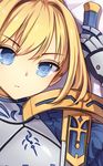  armor artoria_pendragon_(all) blonde_hair blue_eyes dakimakura excalibur fate/stay_night fate_(series) kyuri_tizu saber sample solo sword weapon 