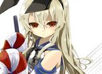  bad_id bad_pixiv_id blonde_hair brown_eyes gouda_nagi hairband kantai_collection long_hair sailor_collar shimakaze_(kantai_collection) 