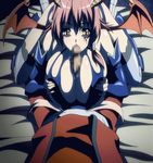  animated animated_gif breast_grab breasts censored collaboration_works demon_girl fellatio garter_belt grabbing horns huge_breasts kyonyuu_fantasy open_mouth oral paizuri penis precum red_hair shamsiel succubus wings yellow_eyes 