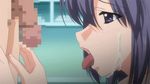  animated animated_gif blue censored cum fellatio hair nurse oral purple_eyes purple_hair rensa_byoutou 